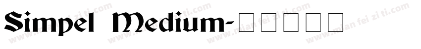Simpel Medium字体转换
